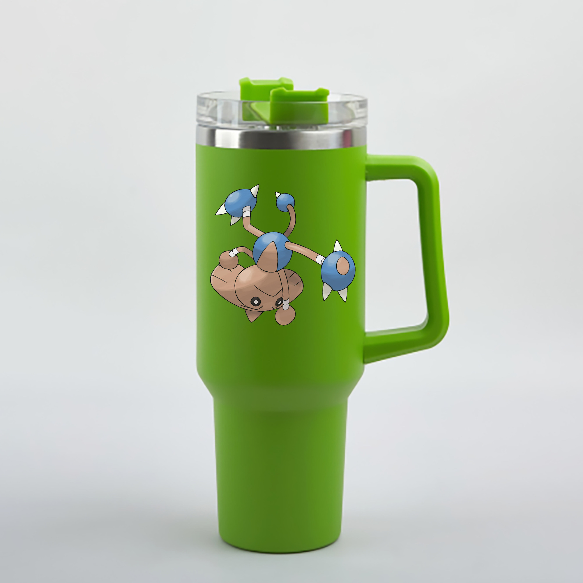 （画像用） ポケットモンスター Pokémon 1200mL車用タンブラー - クリスタルステッカー（プラスチックストロー付き）